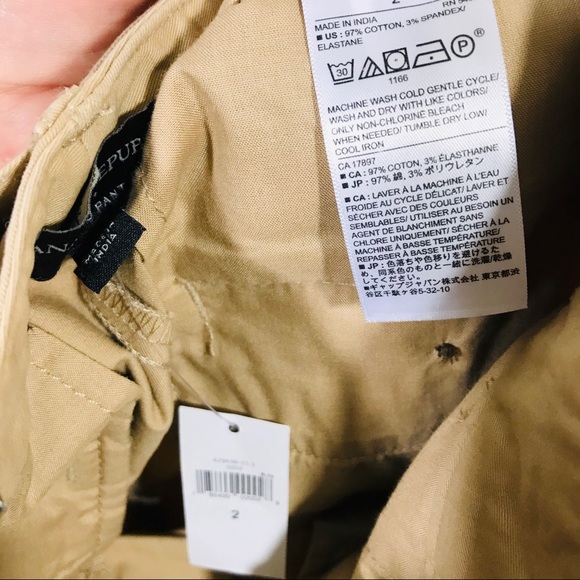 Banana Republic Mid-rise Cropped Chino Pant NWT - Picture 6 of 6